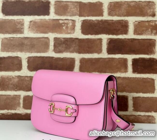 Market Sells Gucci Horsebit 1955 Leather Shoulder Bag 602204 Light Pink 2024