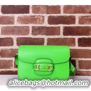 Well Crafted Gucci Horsebit 1955 Leather Shoulder Bag 602204 Green 2024