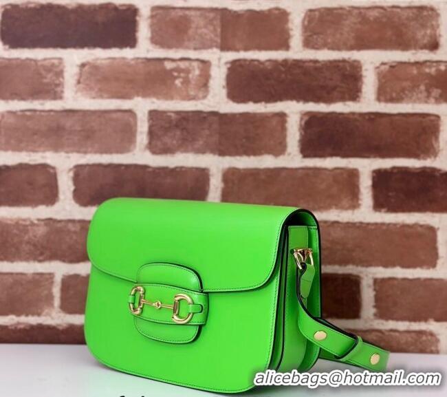 Well Crafted Gucci Horsebit 1955 Leather Shoulder Bag 602204 Green 2024