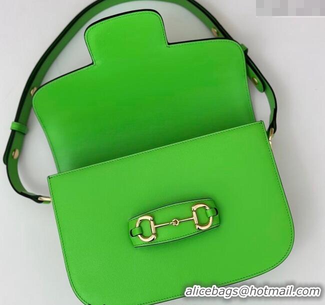 Well Crafted Gucci Horsebit 1955 Leather Shoulder Bag 602204 Green 2024