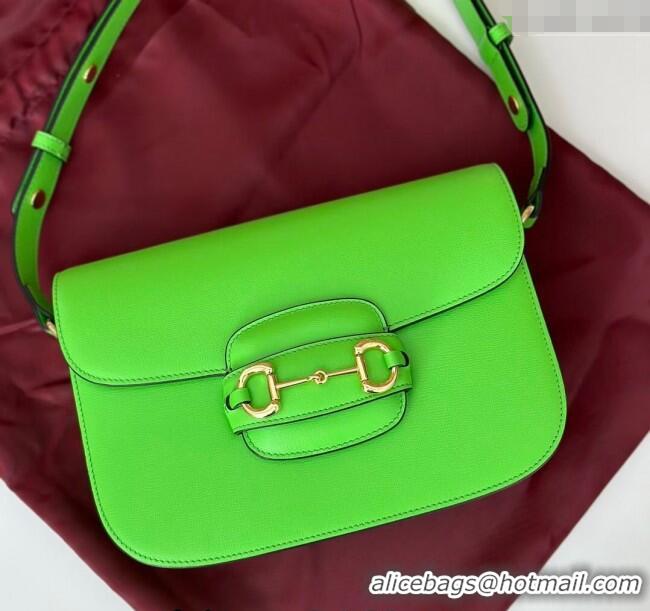 Well Crafted Gucci Horsebit 1955 Leather Shoulder Bag 602204 Green 2024