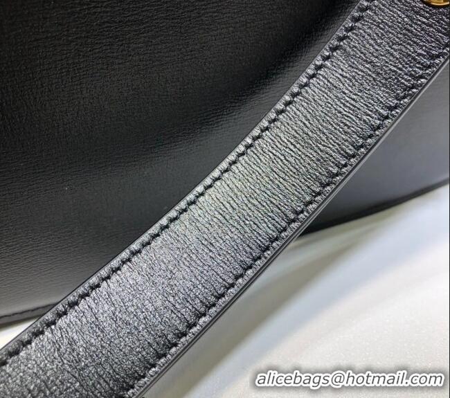 Spot Bulk Gucci Horsebit 1955 Leather Shoulder Bag 602204 Black 2024