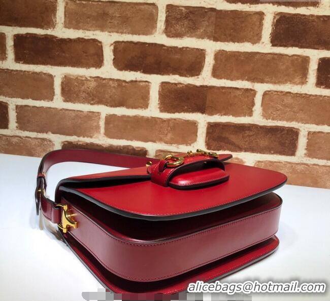 Well Crafted Gucci Horsebit 1955 Leather Shoulder Bag 602204 Red 2024