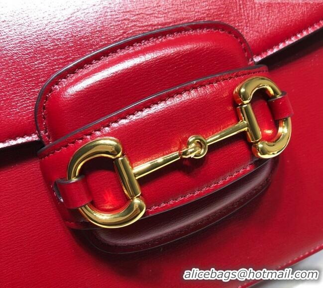 Well Crafted Gucci Horsebit 1955 Leather Shoulder Bag 602204 Red 2024