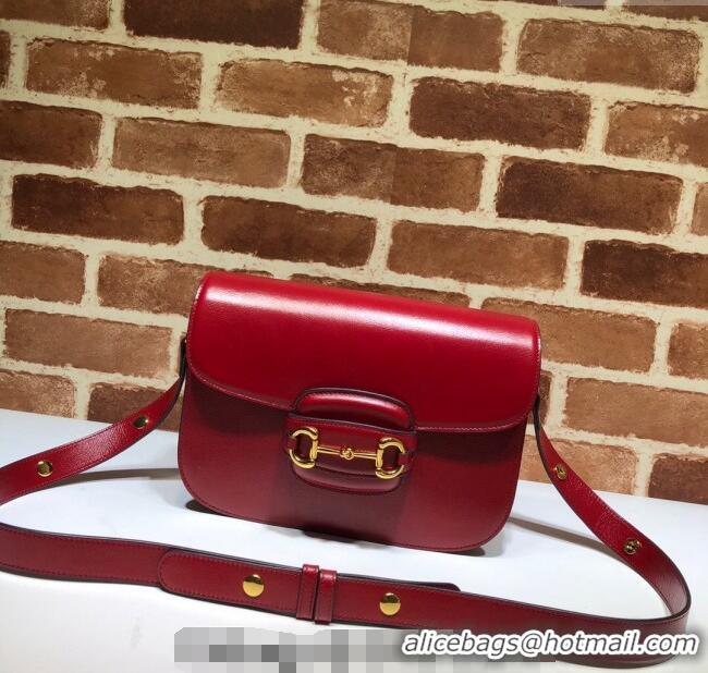 Well Crafted Gucci Horsebit 1955 Leather Shoulder Bag 602204 Red 2024