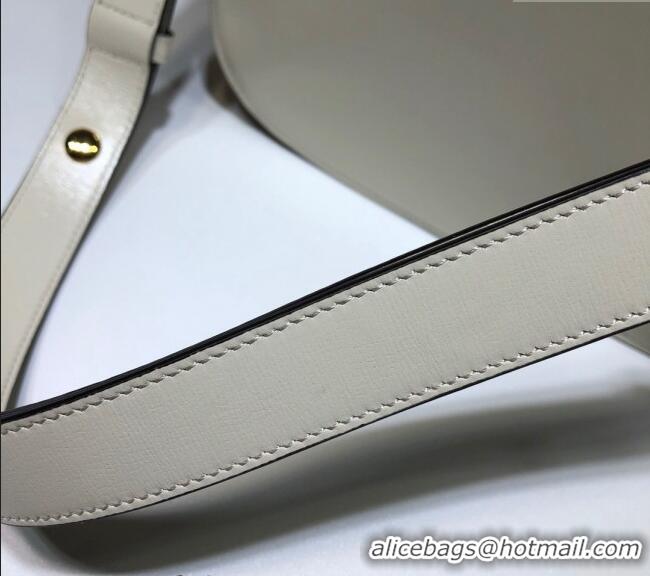 Best Quality Gucci Horsebit 1955 Leather Shoulder Bag 602204 White 2024