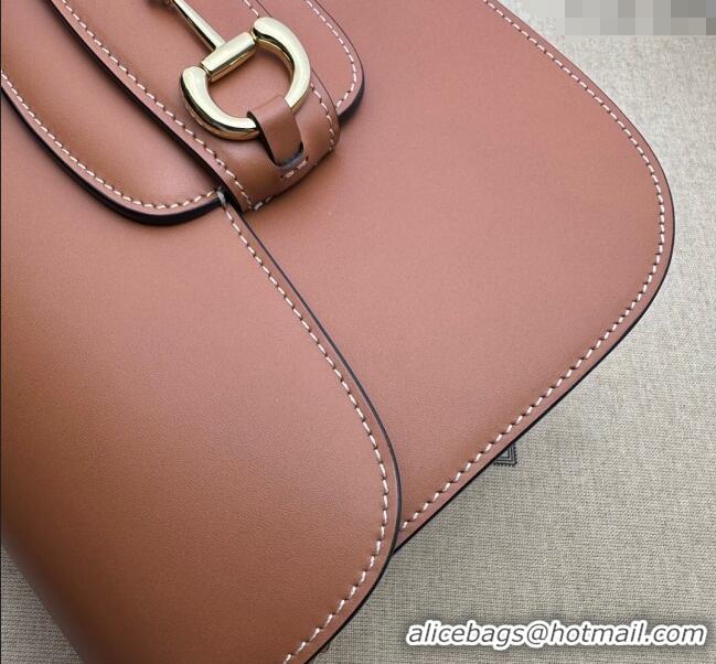 Top Design Gucci Horsebit 1955 Leather Shoulder Bag 602204 Vintage Brown 2024
