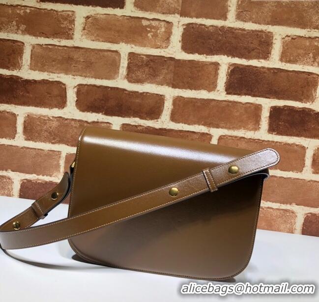Well Crafted Gucci Horsebit 1955 Leather Shoulder Bag 602204 Brown 2024