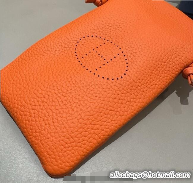 Buy Promotional Hermes Grained Phone Mini Bag 0616 Orange 2025