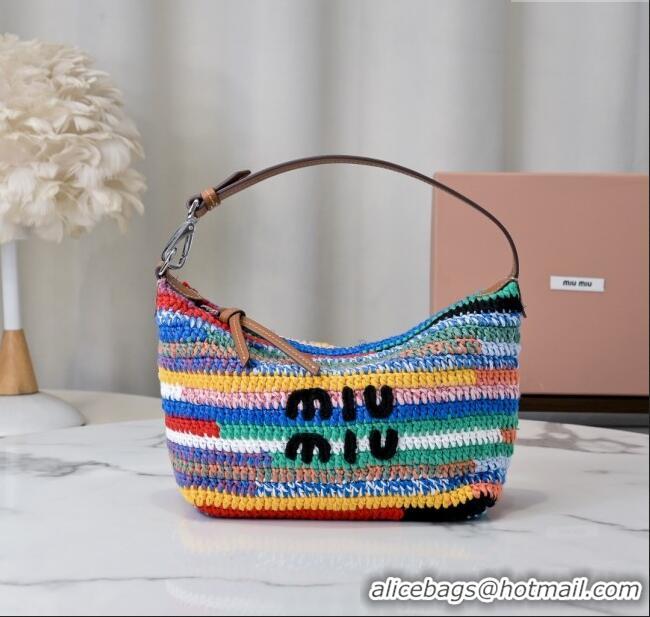 Top Grade Miu Miu Crochet pouch Bag 5NE841 Multicolored 2025