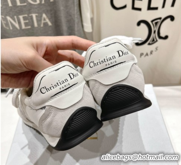 Cheap Price Dior D-Sketch Sneakers in Nylon and Calfskin with Signature White 0425003