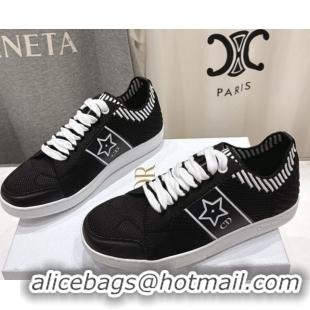 Good Quality Dior Star Platform Sneakers in Technical Mesh Black 0425010