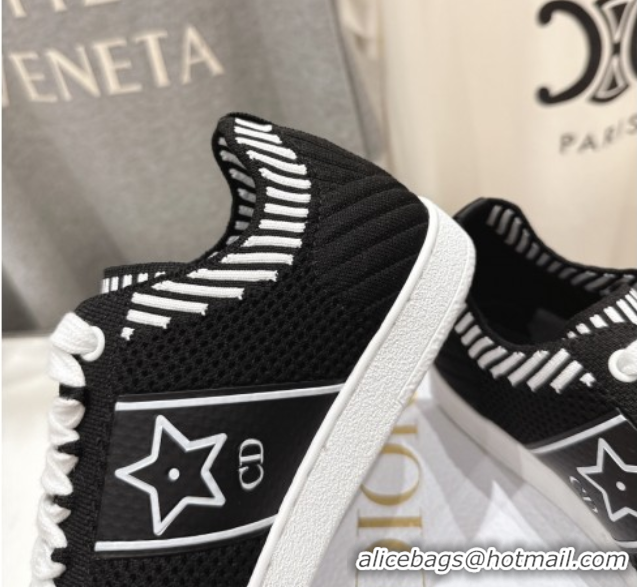 Good Quality Dior Star Platform Sneakers in Technical Mesh Black 0425010