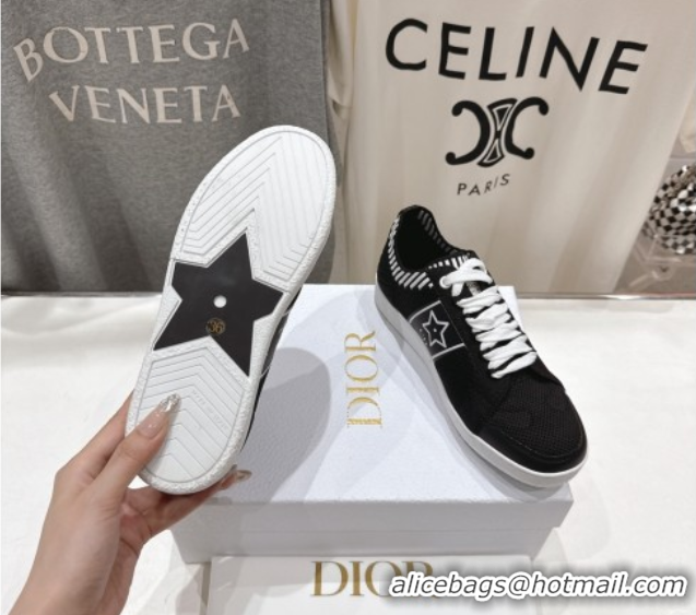 Good Quality Dior Star Platform Sneakers in Technical Mesh Black 0425010