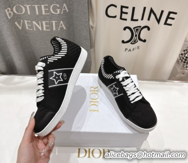 Durable Dior Star Low-top Sneakers in Technical Mesh Black 0425011