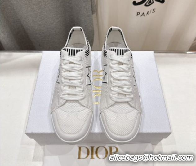 Sophisticated Dior Star Low-top Sneakers in Technical Mesh White 0425013