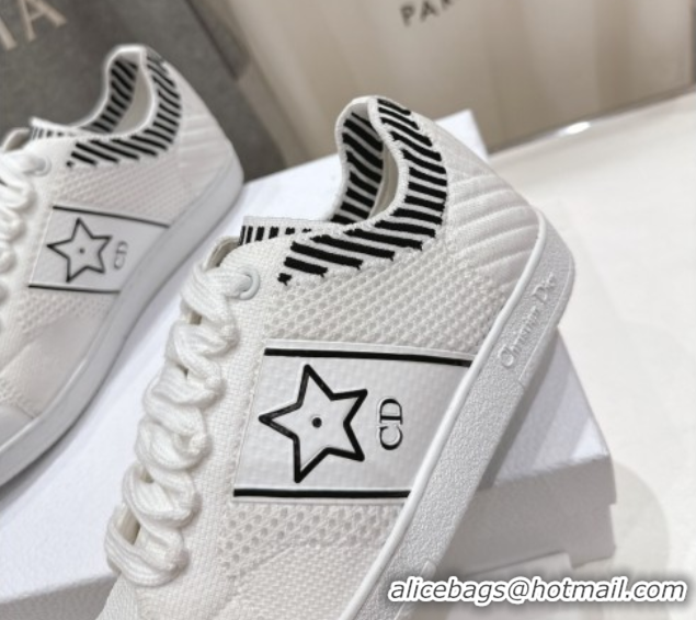 Sophisticated Dior Star Low-top Sneakers in Technical Mesh White 0425013