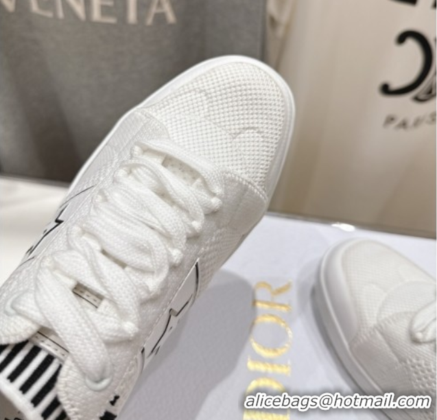 Sophisticated Dior Star Low-top Sneakers in Technical Mesh White 0425013