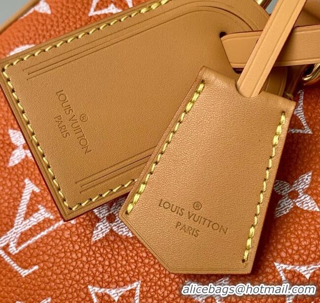 Buy Discount Louis Vuitton Runaway Speedy P9 Bandouliere 30 Bag in Calf leather M13914 Orange 2025