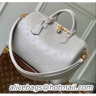 Famous Brand Louis Vuitton Speedy Soft 30 Bag in Cloud Gray Calfskin Leather M25670 2025