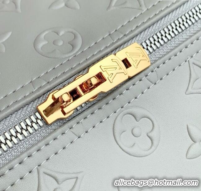 Famous Brand Louis Vuitton Speedy Soft 30 Bag in Cloud Gray Calfskin Leather M25670 2025