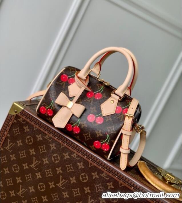 Grade Design Louis Vuitton LV x TM Speedy Bandouliere 20 Bag in Monogram Cherry Canvas M13094 2025