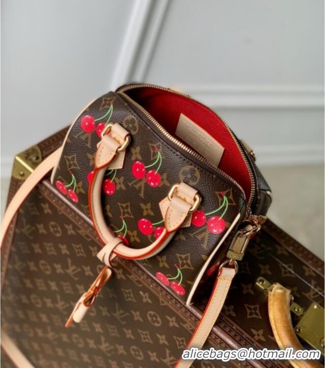 Grade Design Louis Vuitton LV x TM Speedy Bandouliere 20 Bag in Monogram Cherry Canvas M13094 2025