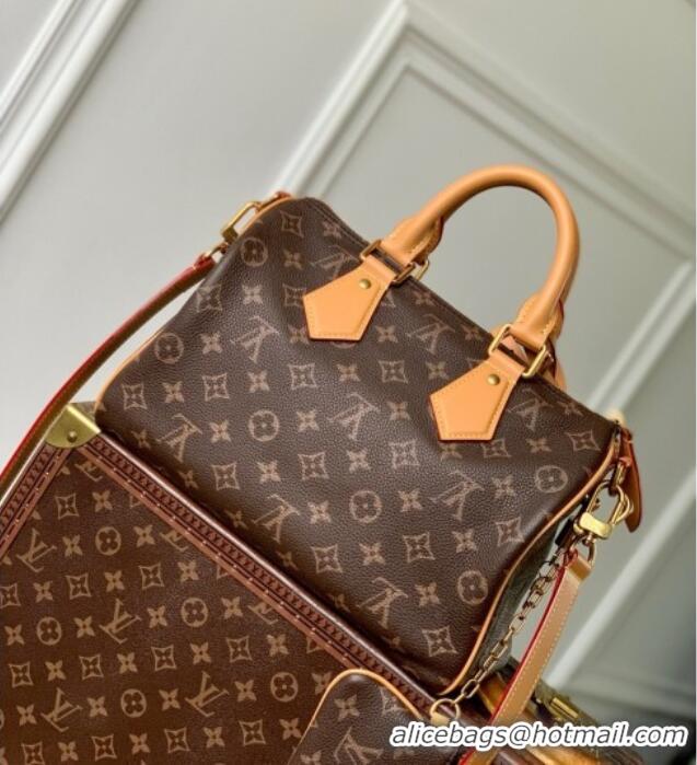 Famous Brand Louis Vuitton Speedy P9 Bandouliere 30 Bag in Monogram Calf Leather M61208 Brown 2025