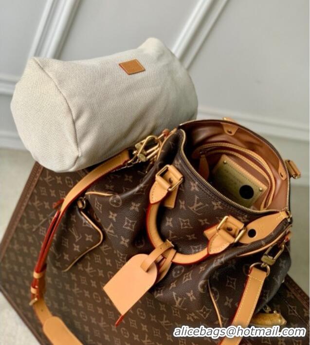 Famous Brand Louis Vuitton Speedy P9 Bandouliere 30 Bag in Monogram Calf Leather M61208 Brown 2025