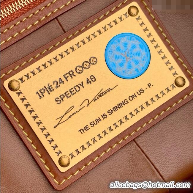 Best Price Louis Vuitton Speedy P9 Bandoulire 40 Bag in Calf Leather M24418 Blue 2025