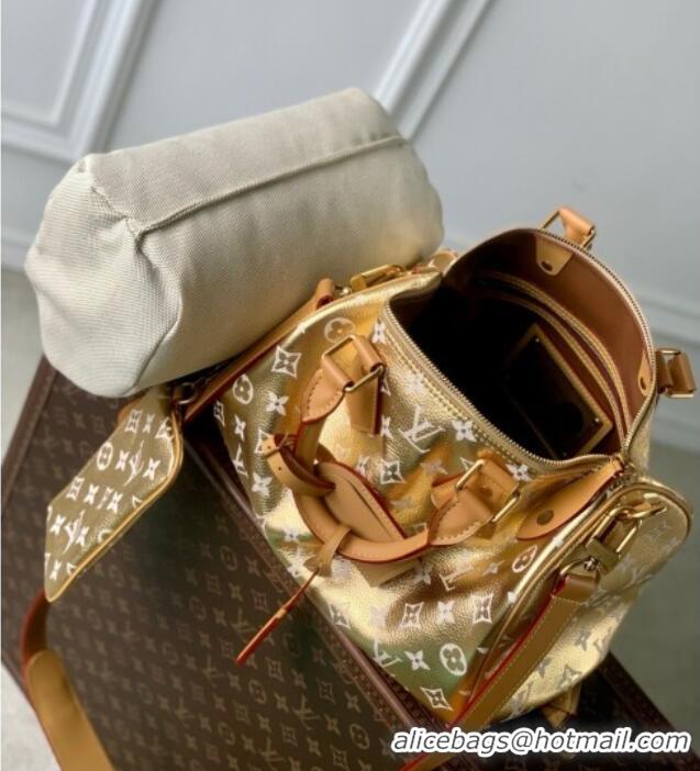 Good Taste Louis Vuitton Speedy P9 Bandouliere 30 Bag in Calf Leather M13904 Gold 2025