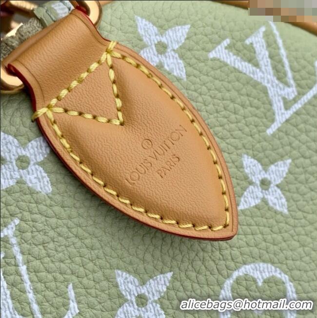 Promotional Louis Vuitton Speedy P9 Bandouliere 25 Bag in Calf Leather M24443 Vert Clair Green 2025