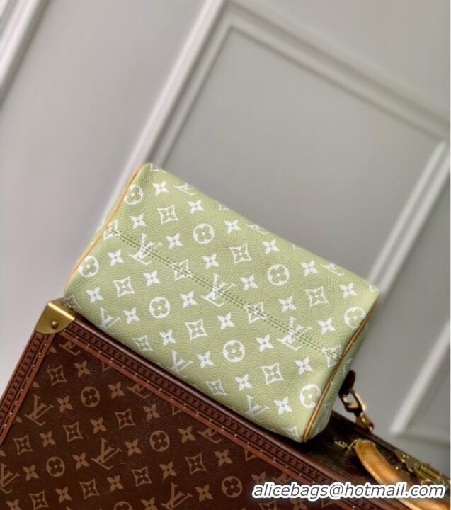 Promotional Louis Vuitton Speedy P9 Bandouliere 25 Bag in Calf Leather M24443 Vert Clair Green 2025