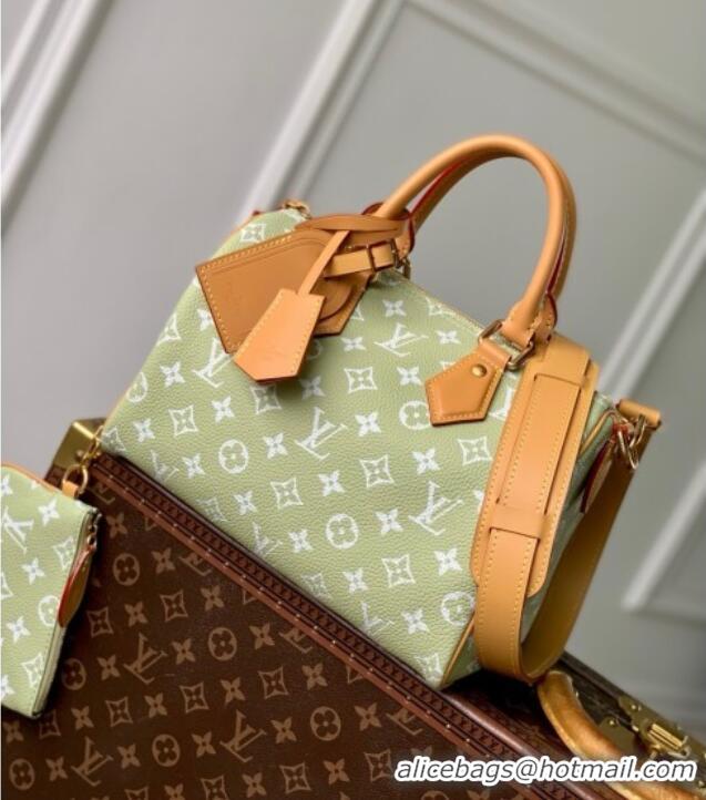 Promotional Louis Vuitton Speedy P9 Bandouliere 25 Bag in Calf Leather M24443 Vert Clair Green 2025