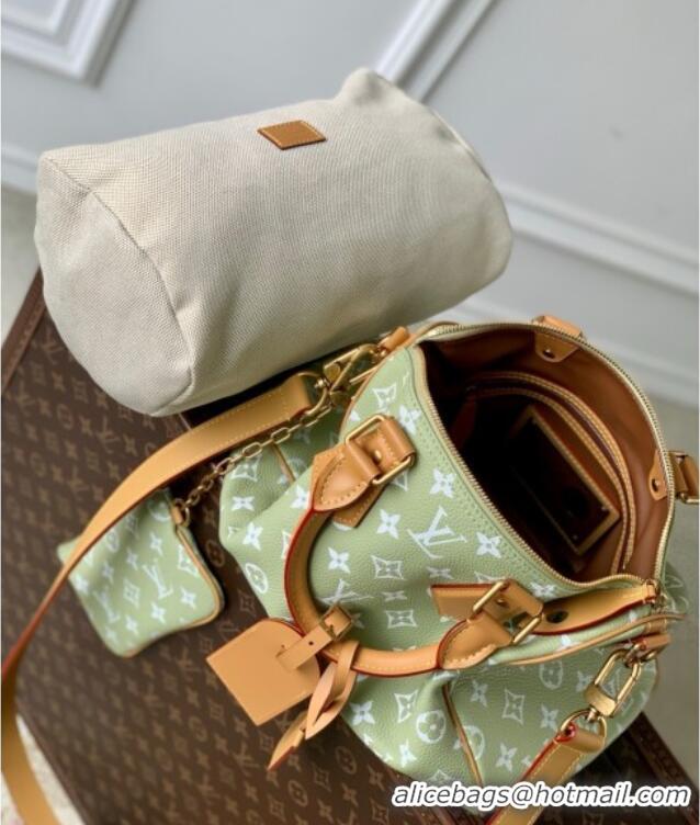 Super Quality Louis Vuitton Speedy P9 Bandouliere 30 Bag in Calf Leather M14064 Vert Clair Green 2025