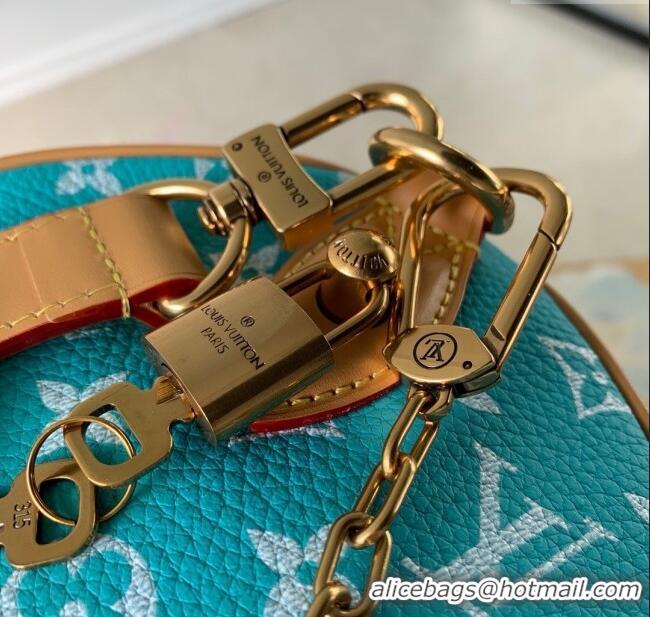 Grade Promotional Louis Vuitton Speedy P9 Bandouliere 30 Bag in Calf Leather M21108 Turquoise 2025