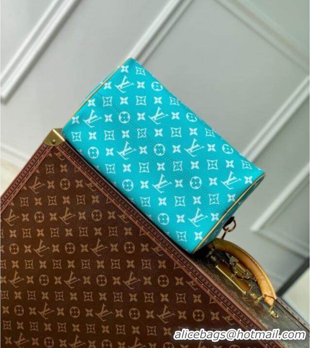 Grade Promotional Louis Vuitton Speedy P9 Bandouliere 30 Bag in Calf Leather M21108 Turquoise 2025