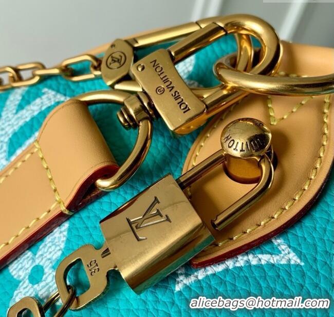 Reasonable Price Louis Vuitton Speedy P9 Bandouliere 40 Bag in Calf Leather M11564 Turquoise 2025