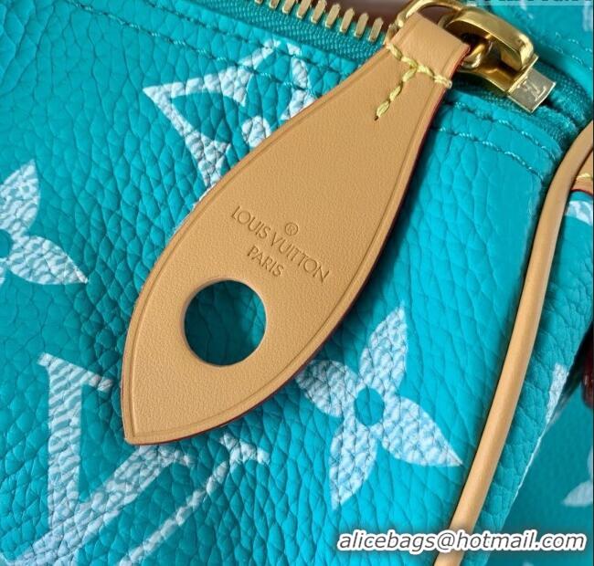 Reasonable Price Louis Vuitton Speedy P9 Bandouliere 40 Bag in Calf Leather M11564 Turquoise 2025