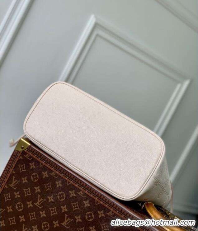 Best Price Louis Vuitton Neverfull MM Tote Bag in Debossed Grained Cowhide Leather M14285 Eden 2025