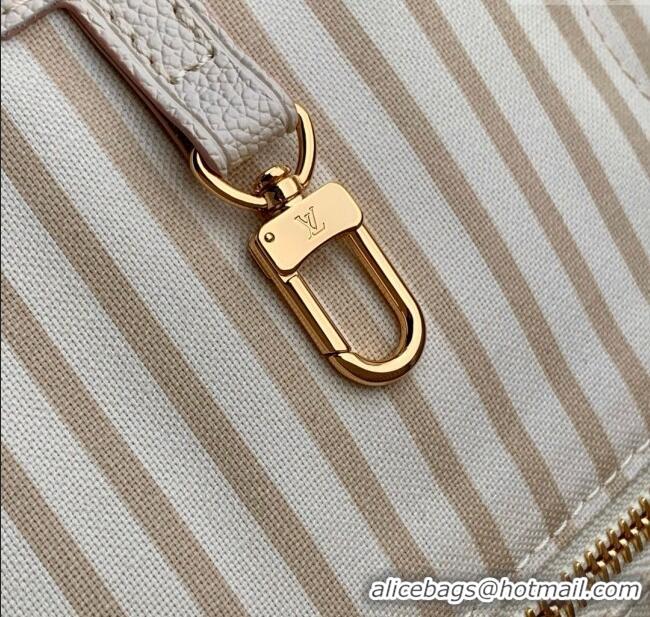 Best Price Louis Vuitton Neverfull MM Tote Bag in Debossed Grained Cowhide Leather M14285 Eden 2025