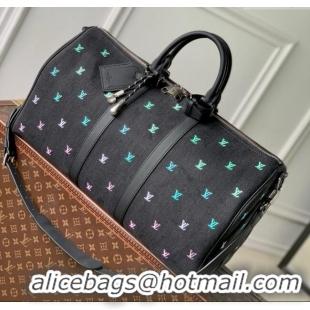 Promotional Louis Vuitton Keepall Bandouliere 50 in LV Blason Denim M13966 2025