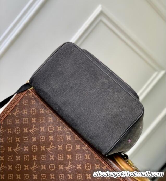 Best Quality Louis Vuitton Montsouris Backpack in LV Blason Denim M14135 2025
