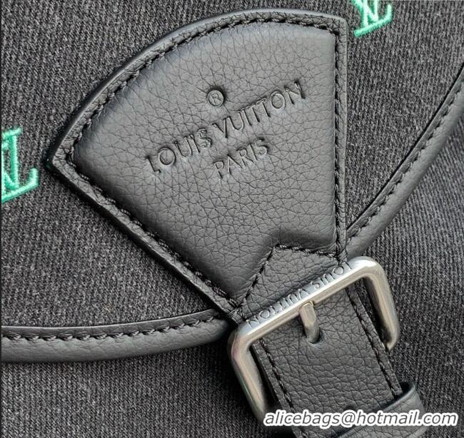 Best Quality Louis Vuitton Montsouris Backpack in LV Blason Denim M14135 2025