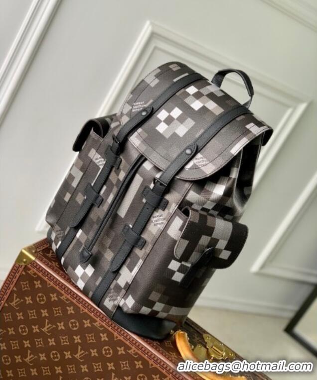 Trendy Design Louis Vuitton Christopher MM in Damoflage Black Canvas M14952 2025