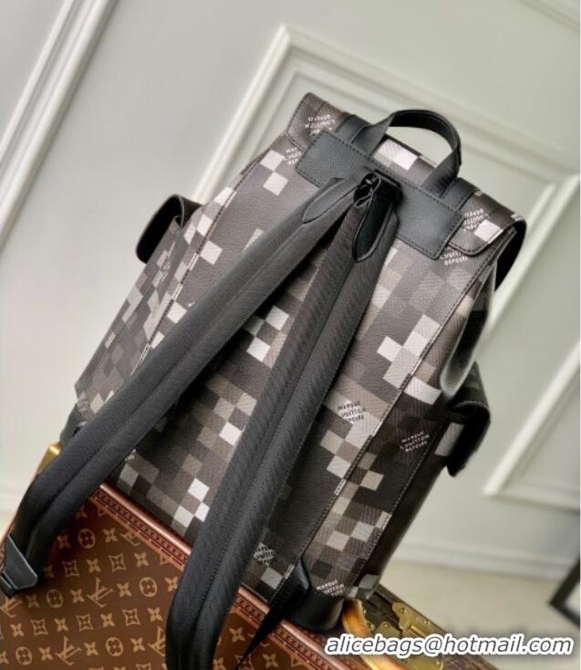 Trendy Design Louis Vuitton Christopher MM in Damoflage Black Canvas M14952 2025