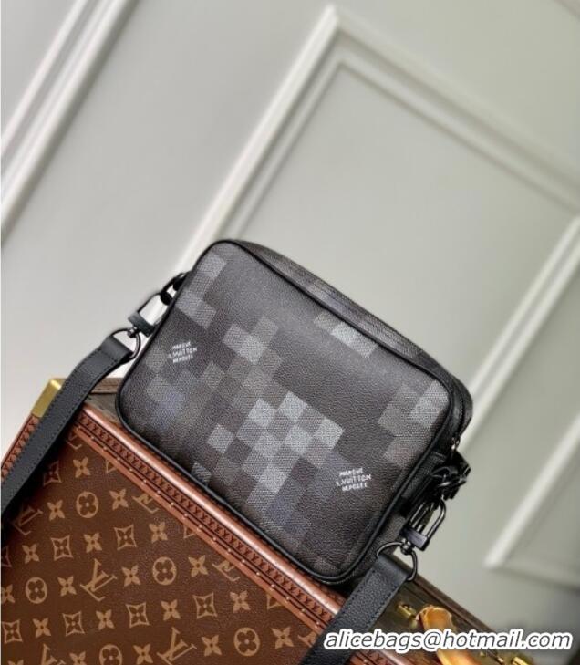 Reasonable Price Louis Vuitton Nil Messenger Bag in Damoflage Black Canvas M14988 2025