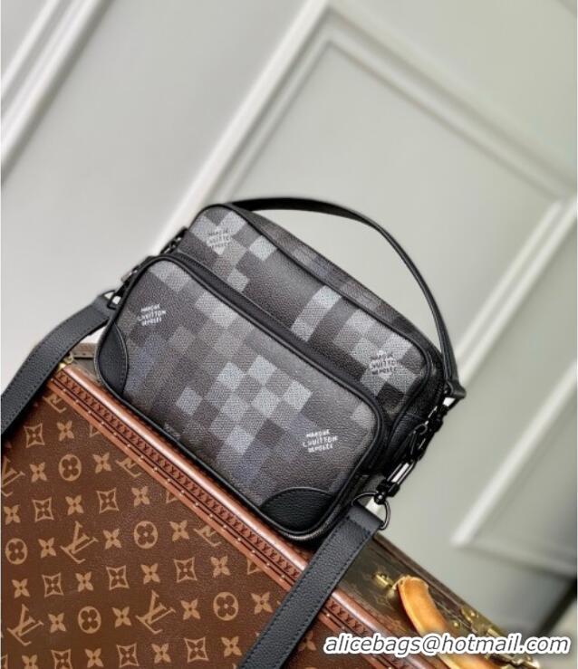 Reasonable Price Louis Vuitton Nil Messenger Bag in Damoflage Black Canvas M14988 2025