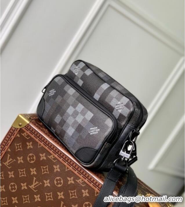 Reasonable Price Louis Vuitton Nil Messenger Bag in Damoflage Black Canvas M14988 2025