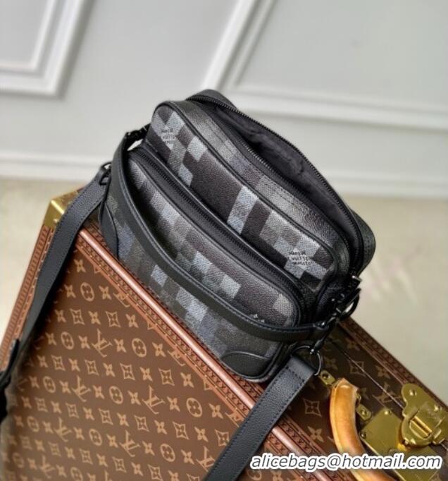 Reasonable Price Louis Vuitton Nil Messenger Bag in Damoflage Black Canvas M14988 2025